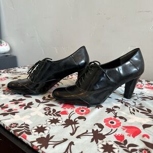 Bandolino Black Lace-Up Heels